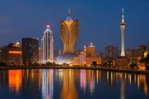 Macau skyline China Macau COVID testing measures US visa